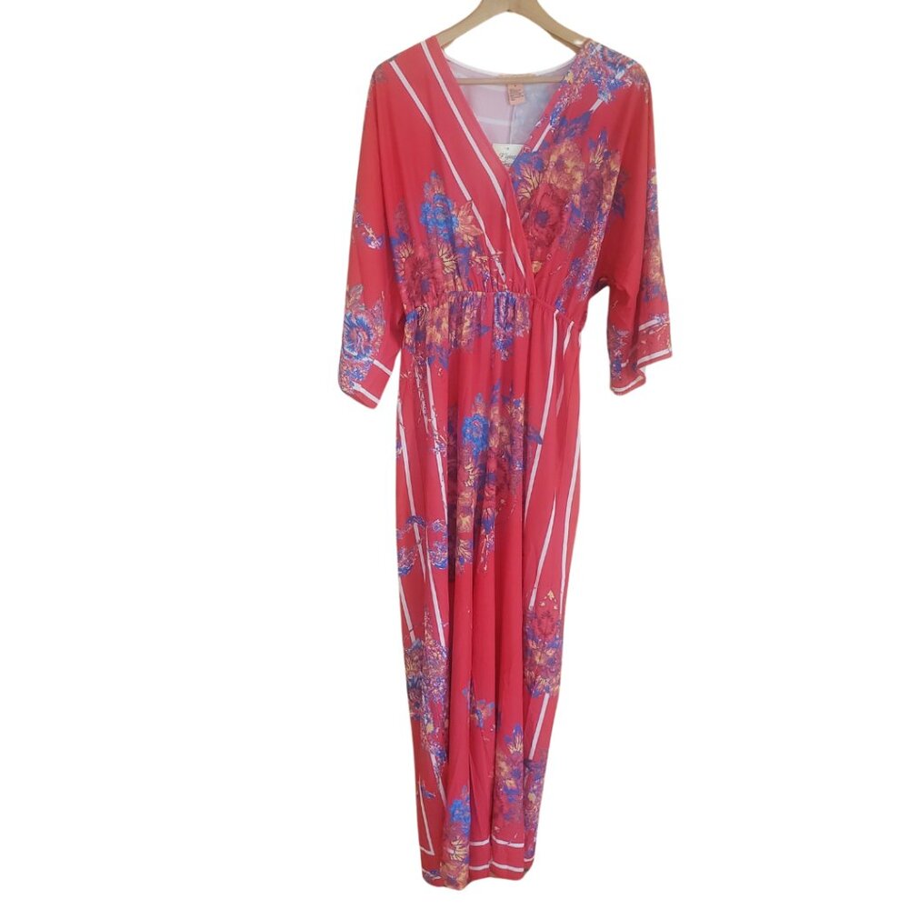 NWT Flying Tomato Red Floral Jumpsuit M